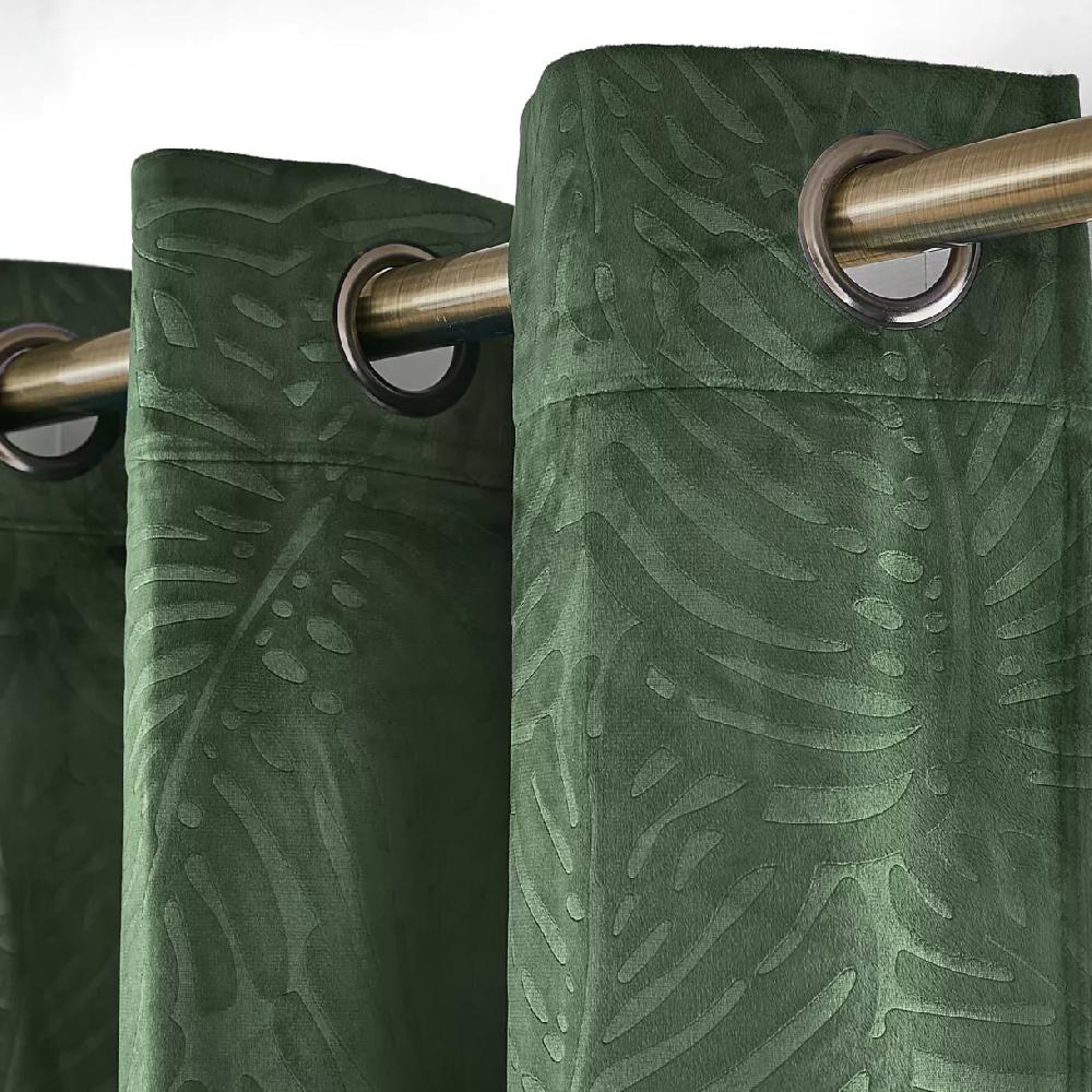 eminza Rideau obscurcissant velours (140 x 180 cm) Fern Vert romarin