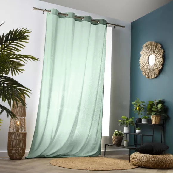 Eminza Rideau Obscurcissant Velours (140 X 240 Cm) Fern Vert Sauge