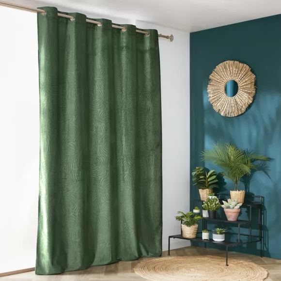 Eminza Rideau Obscurcissant Velours (180 X 260 Cm) Fern Vert Romarin