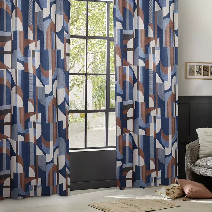 eminza Rideau occultant (135 x 260 cm) Elena Terracotta