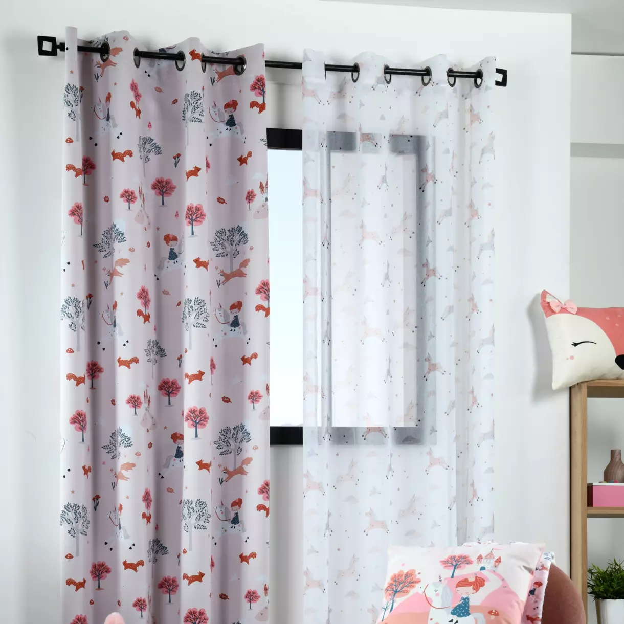 Eminza Rideau Occultant Enfant (140 X 260 Cm) Cyrielle Rose