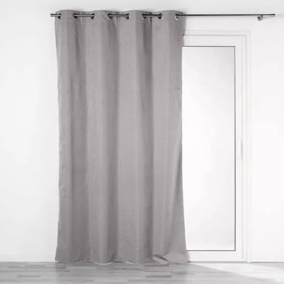 Eminza Rideau Occultant Isolant (140 X 260 Cm) Darko Gris Anthracite