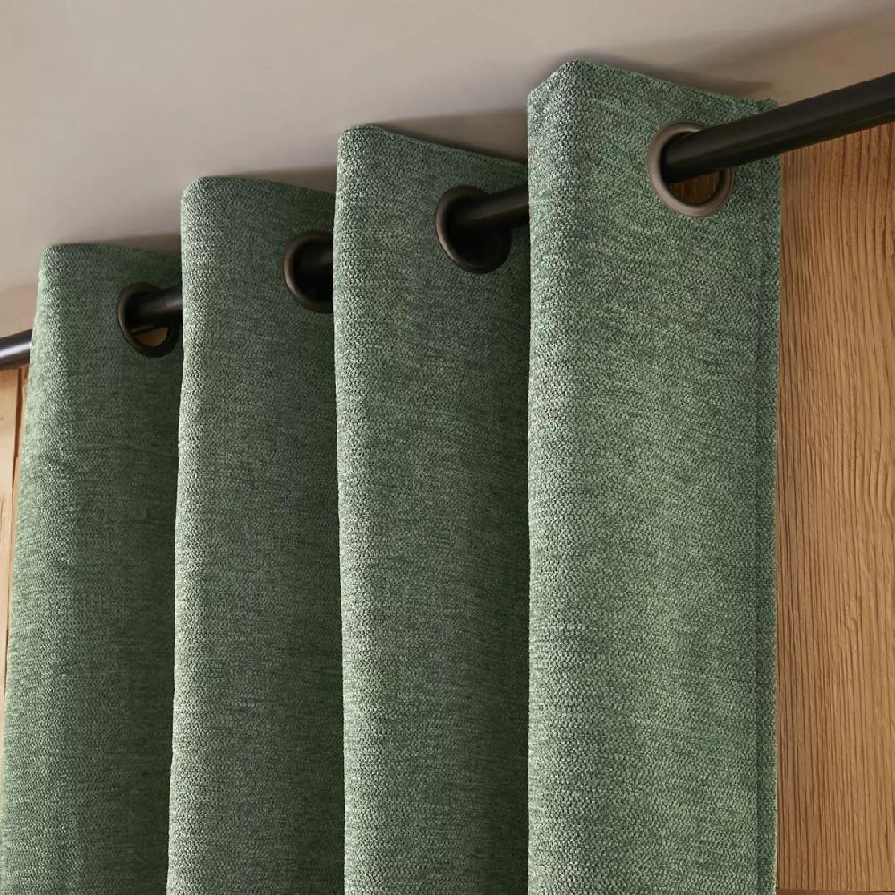 eminza Rideau occultant isolant Total Blackout (140 x 240 cm) Magnus Vert romarin