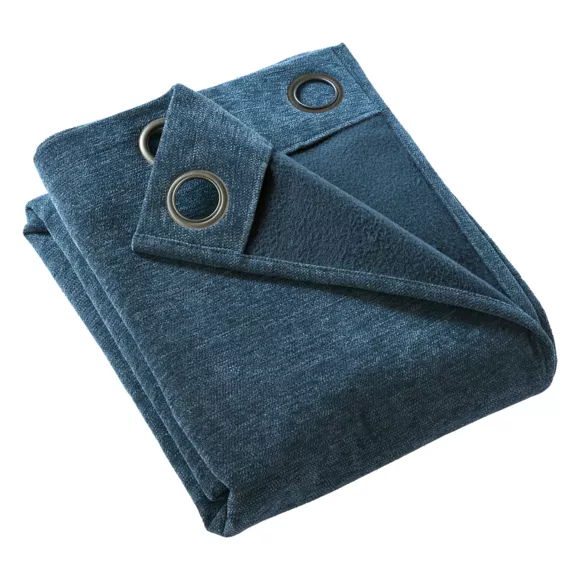 Eminza Rideau Occultant Isolant Total Blackout (140 X 240 Cm) Magnus Bleu Nuit