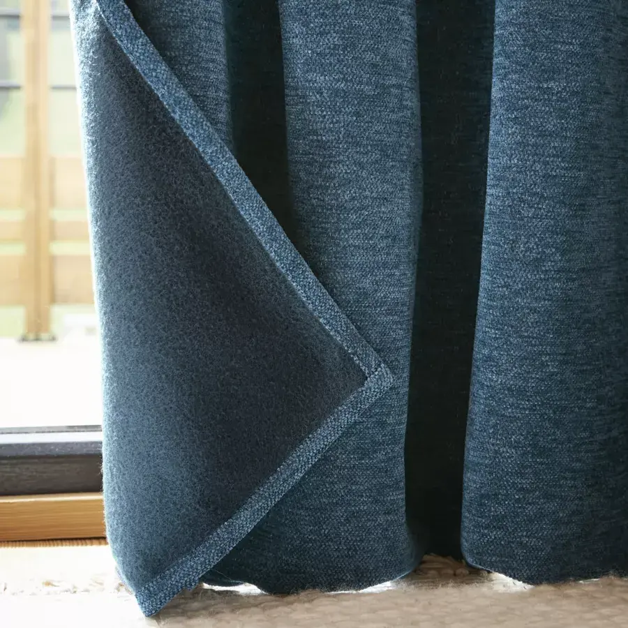 Eminza Rideau Occultant Isolant Total Blackout (140 X 240 Cm) Magnus Bleu Nuit