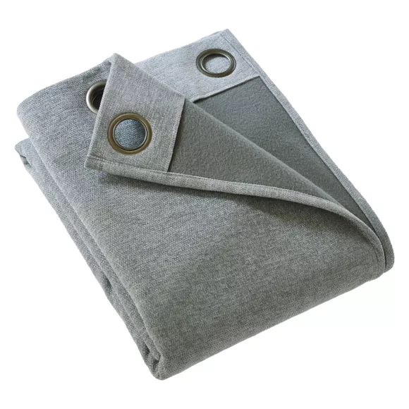 Eminza Rideau Occultant Isolant Total Blackout (140 X 240 Cm) Magnus Gris Titane