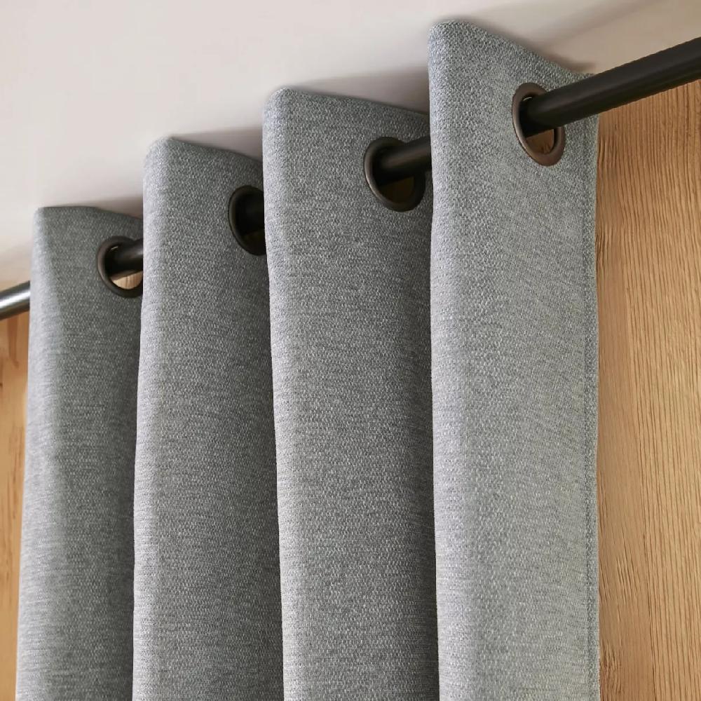 eminza Rideau occultant isolant Total Blackout (140 x 240 cm) Magnus Gris titane