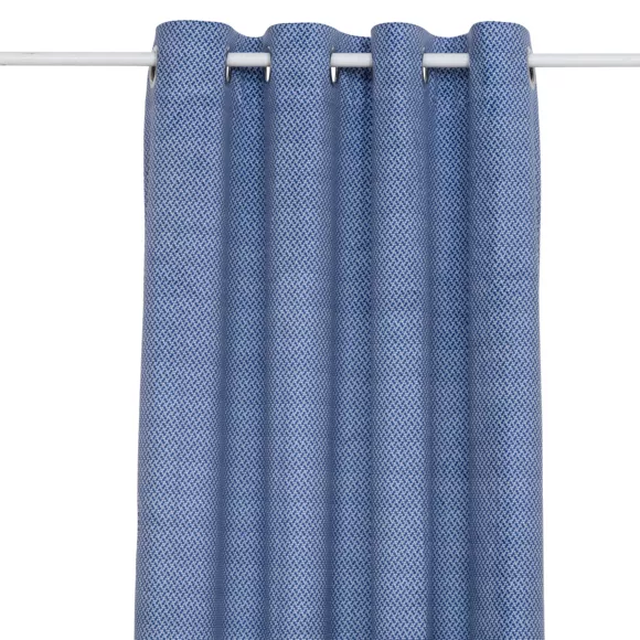 Eminza Rideau Occultant Velours (135 X 260 Cm) Yupi Bleu Indigo