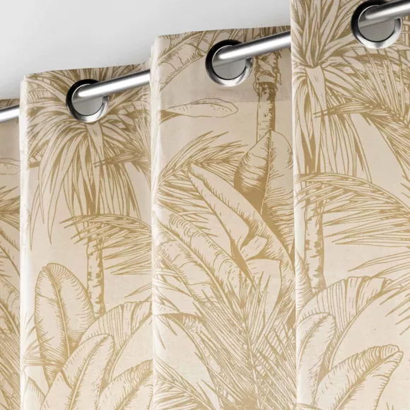 Eminza Rideau œillets Coton (140 X 240 Cm) Dune Beige