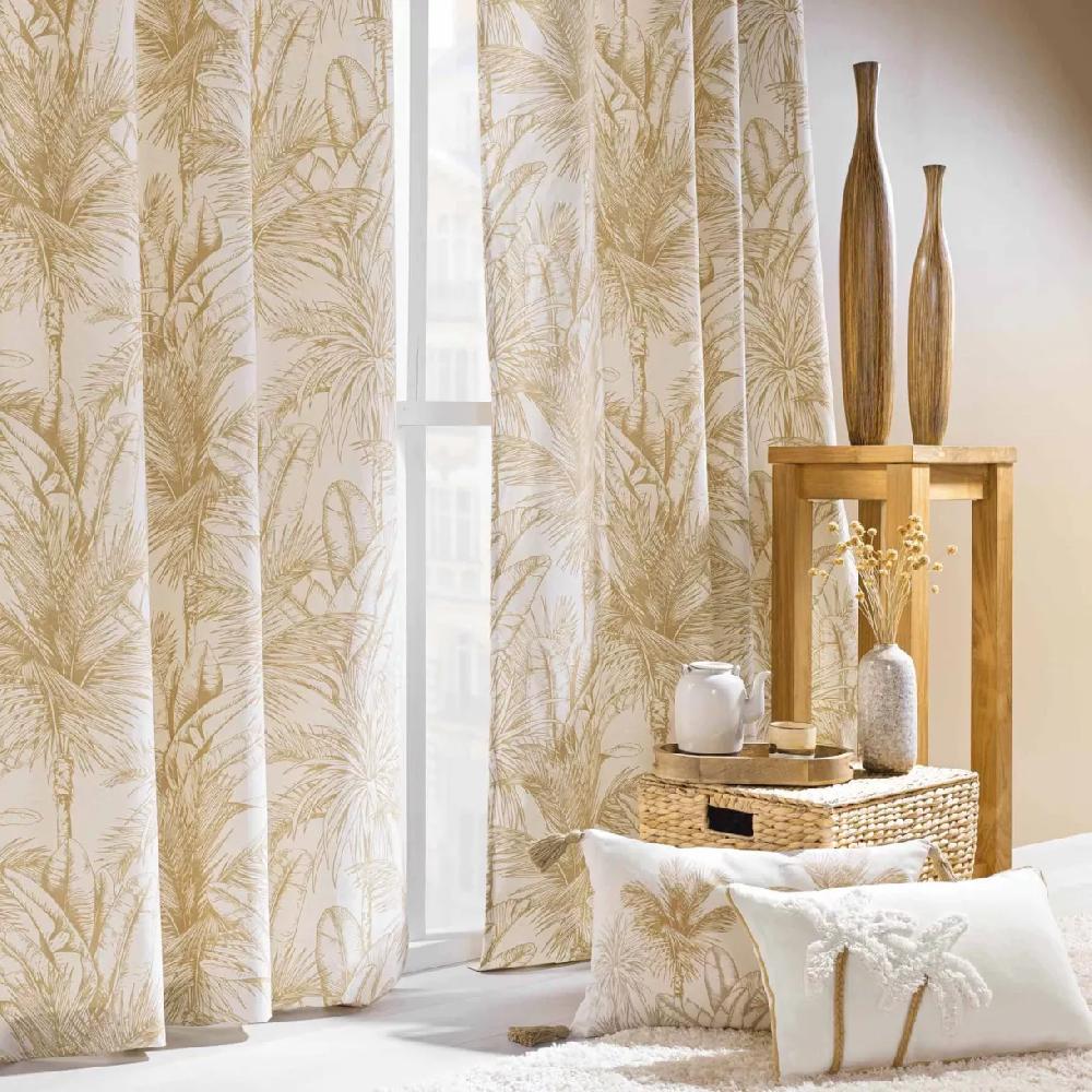 eminza Rideau œillets coton (140 x 240 cm) Dune Beige