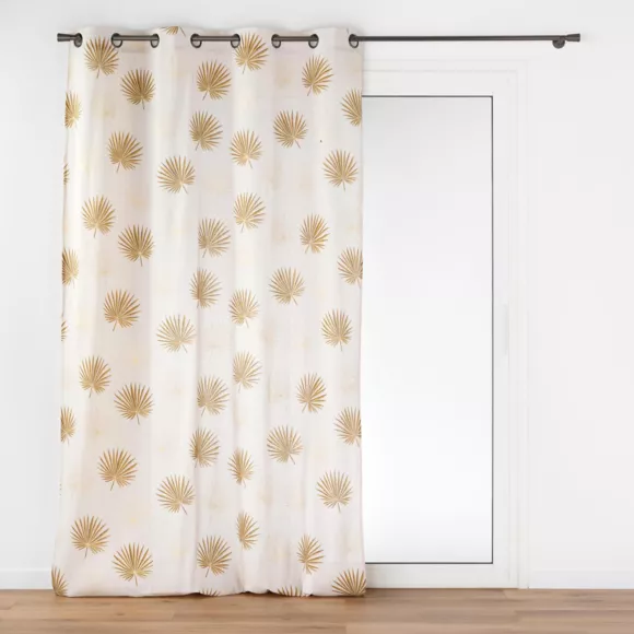 Eminza Rideau Polycoton (140 X 240 Cm) Lotus Jaune Ocre