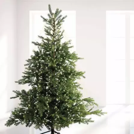 Eminza Rideau Pour Sapin H1 80 M 408 Micro LED Blanc Froid