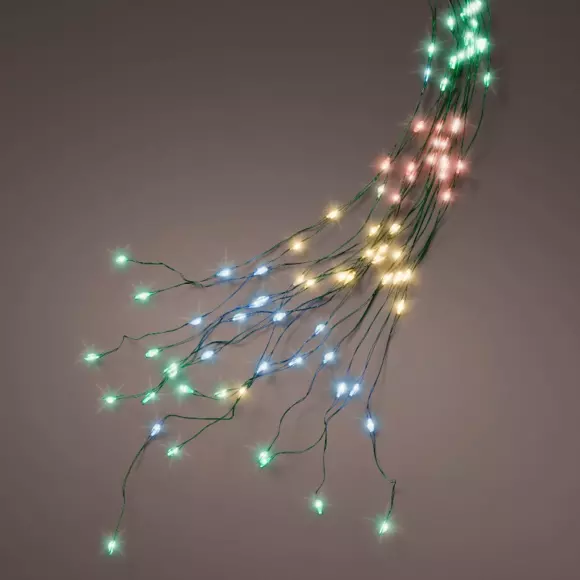 Eminza Rideau Pour Sapin H1 80 M 408 Micro LED Multicolore