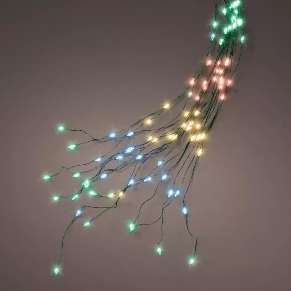 Eminza Rideau Pour Sapin H2 40 M 832 Micro LED Multicolore