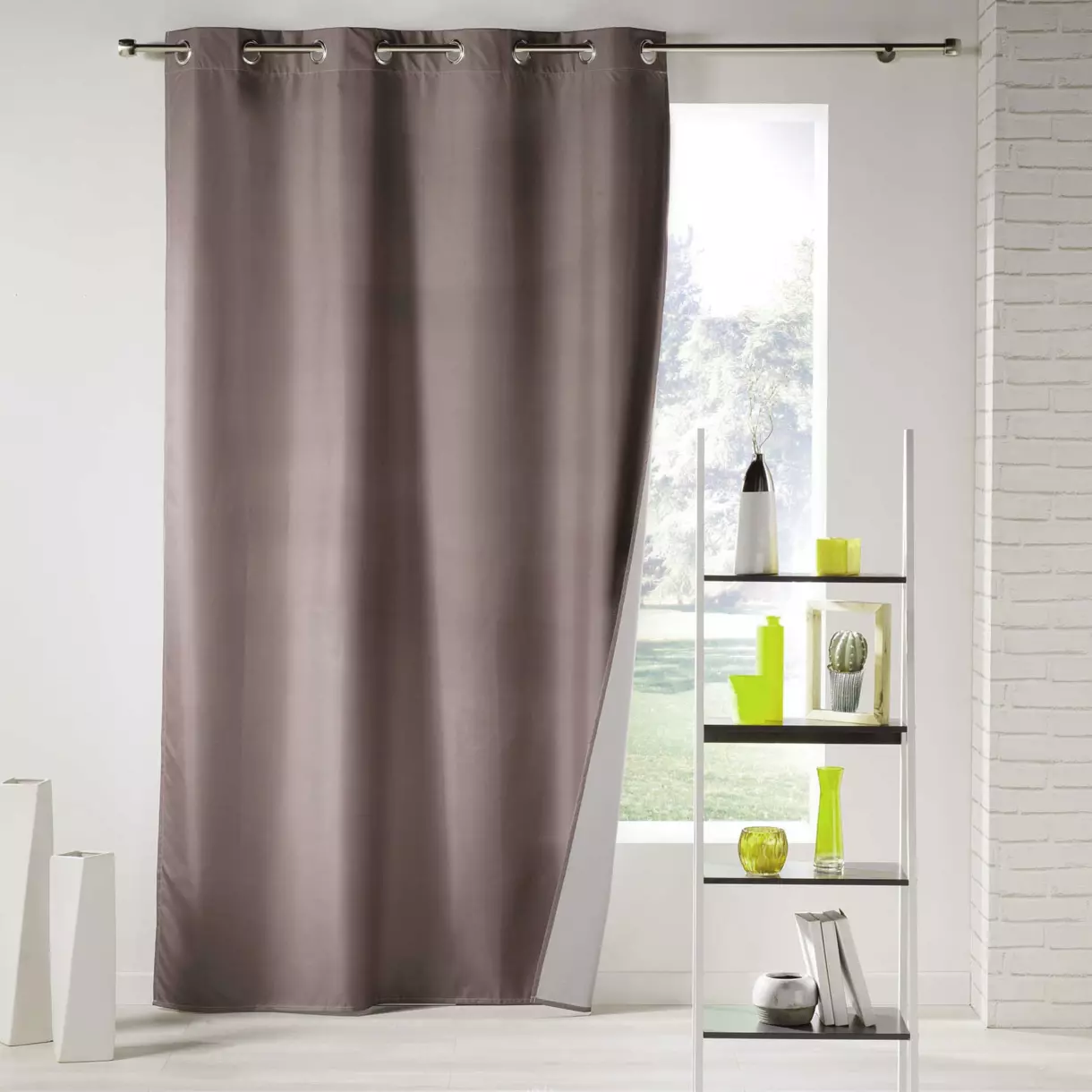 eminza Rideau thermique (140 x 260 cm) Icemount Taupe
