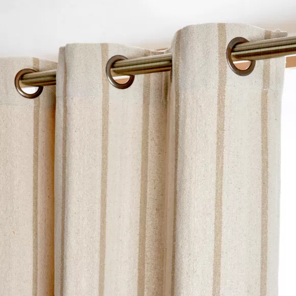 Eminza Rideau Toile De Coton (135 X 260 Cm) Ocealys Beige