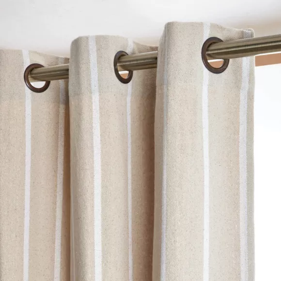 Eminza Rideau Toile De Coton (135 X 260 Cm) Ocealys Blanc