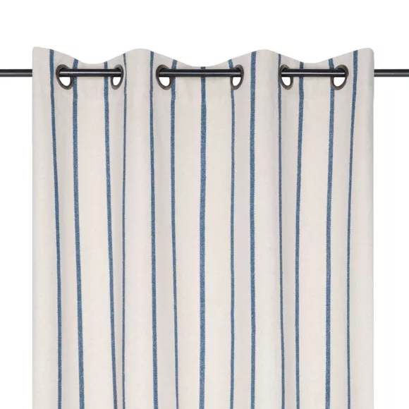 Eminza Rideau Toile De Coton (135 X 260 Cm) Ocealys Bleu Marine