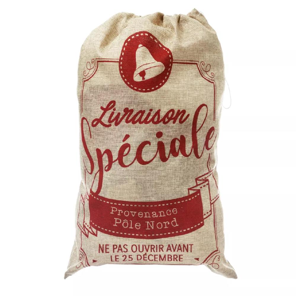 eminza Sac cadeau en jute (H70 cm) Livraison spéciale