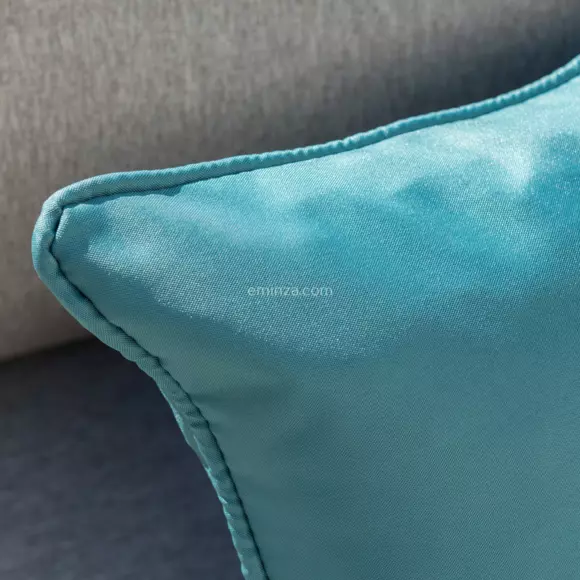 Eminza Salon De Jardin D'angle En Résine Tressée 5 Places Palma Gris