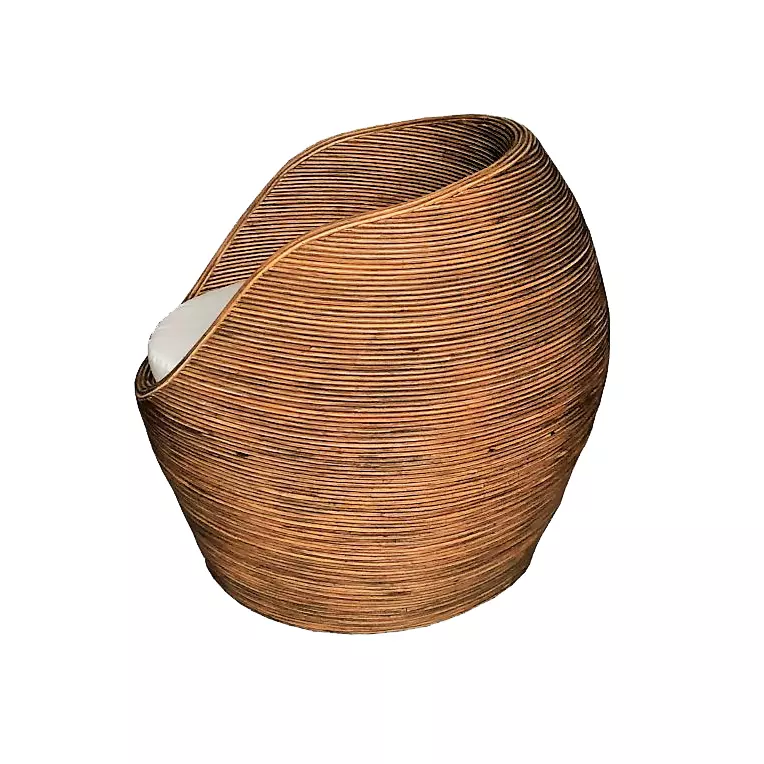 Eminza Salon De Jardin En Rotin 5 Places Trinidad Naturel Beige