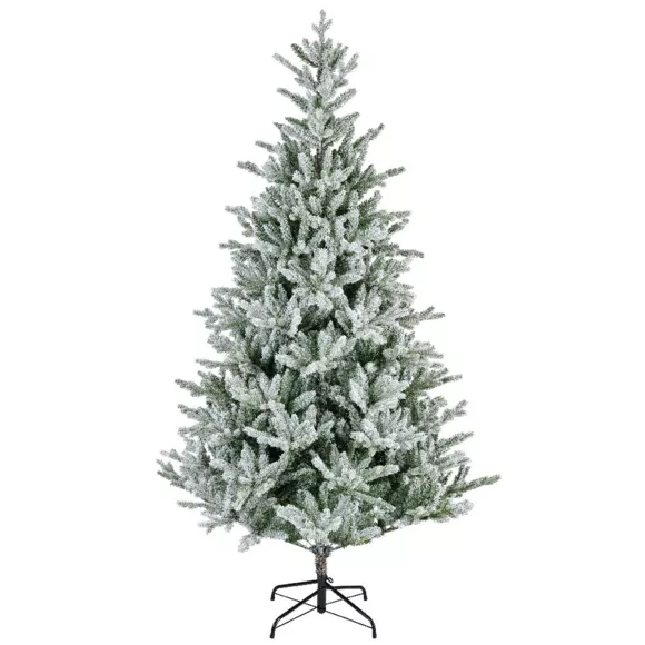 Eminza Sapin Artificiel De Noël Allix H180 Cm Vert Enneigé
