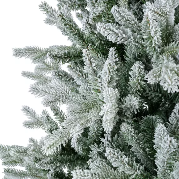 Eminza Sapin Artificiel De Noël Allix H180 Cm Vert Enneigé
