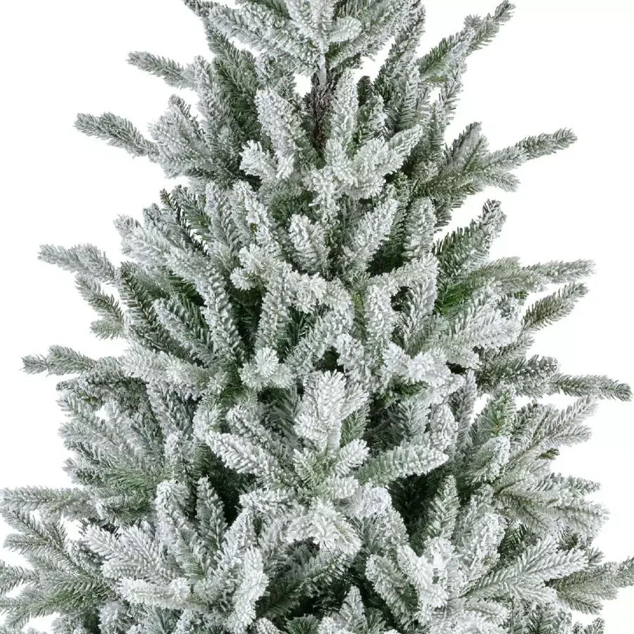 Eminza Sapin Artificiel De Noël Allix H180 Cm Vert Enneigé