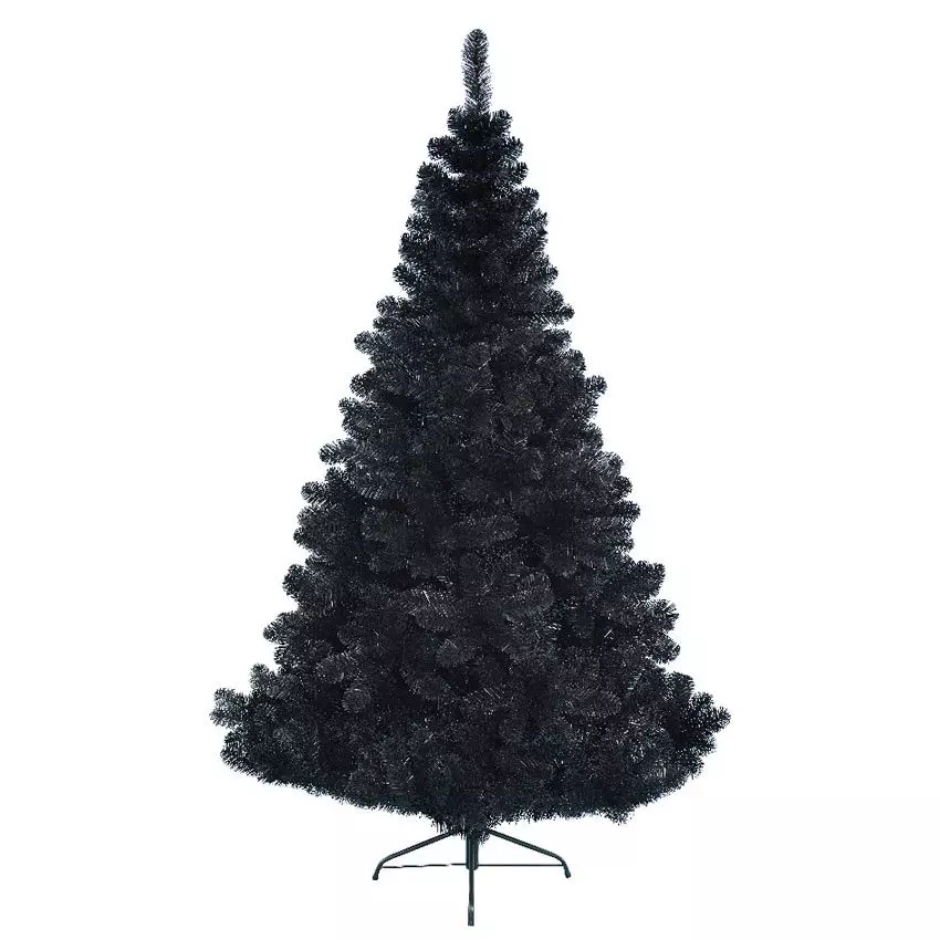 eminza Sapin artificiel de Noël Black Royal H210 cm Noir