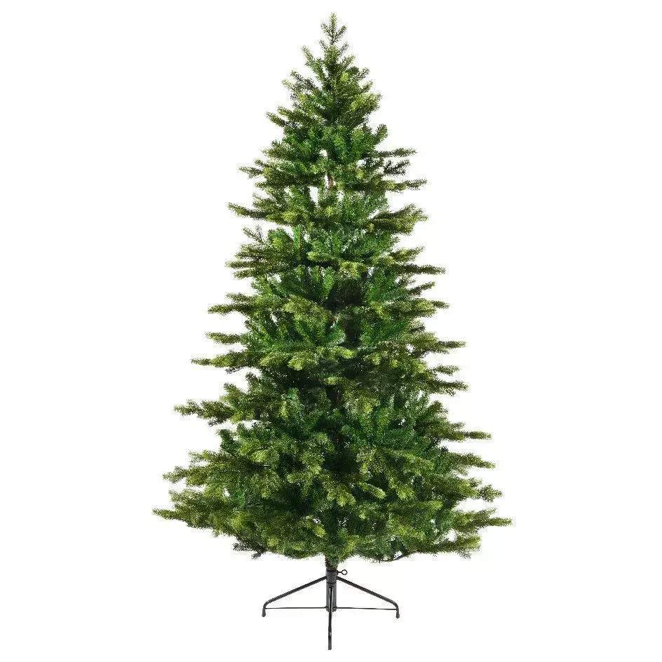eminza Sapin artificiel de Noël Caucasia Nordmann H150 cm Vert sapin