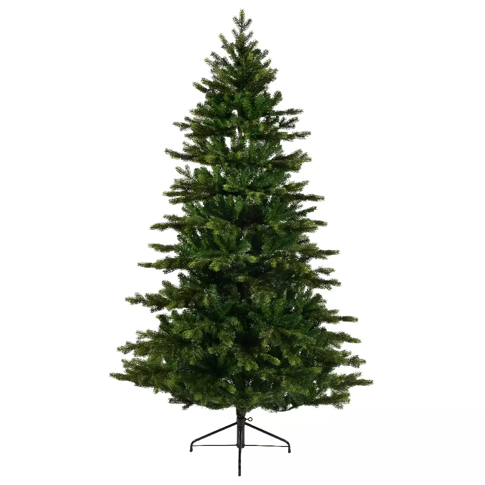 eminza Sapin artificiel de Noël Caucasia Nordmann H240 cm Vert sapin