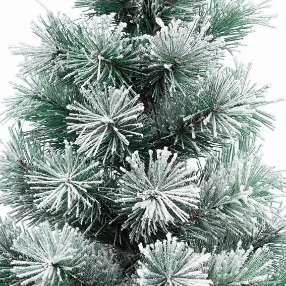 Eminza Sapin Artificiel De Noël Edmonton H75 Cm Vert Enneigé