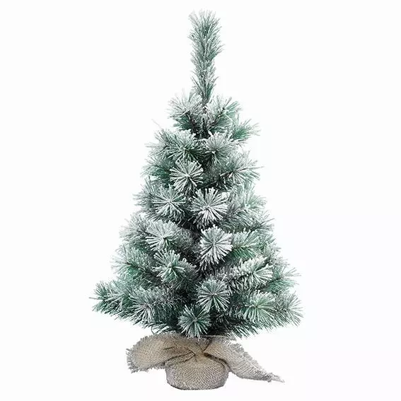 eminza Sapin artificiel de Noël Edmonton H75 cm Vert enneigé