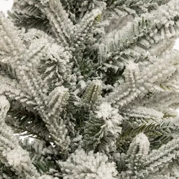 Eminza Sapin Artificiel De Noël En Pot (H70 Cm) Frosty Vert Enneigé