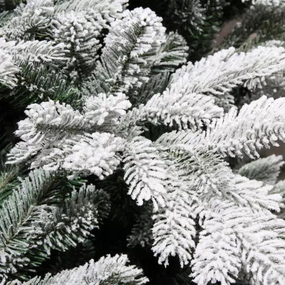 Eminza Sapin Artificiel De Noël Glorious H150 Cm Vert Enneigé