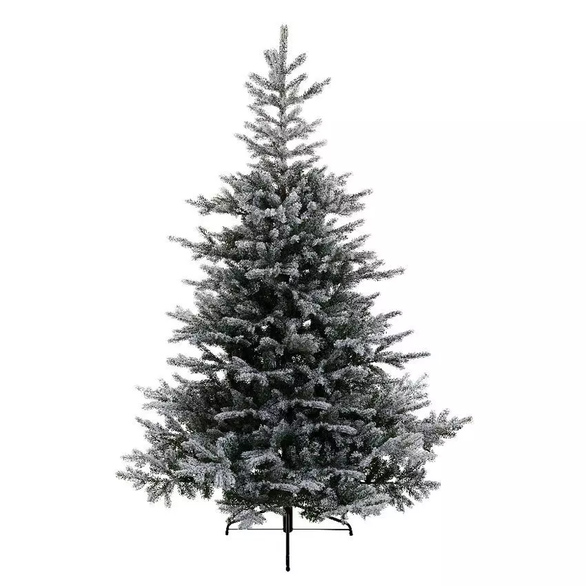 eminza Sapin artificiel de Noël Glorious H150 cm Vert enneigé