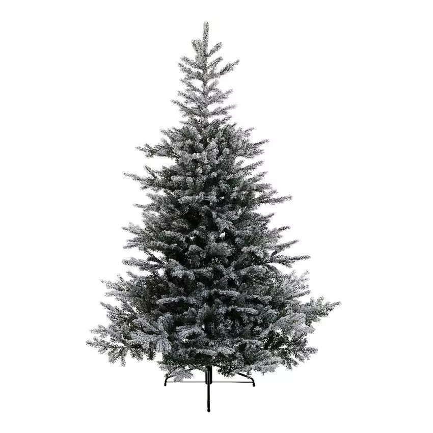 eminza Sapin artificiel de Noël Glorious H180 cm Vert enneigé