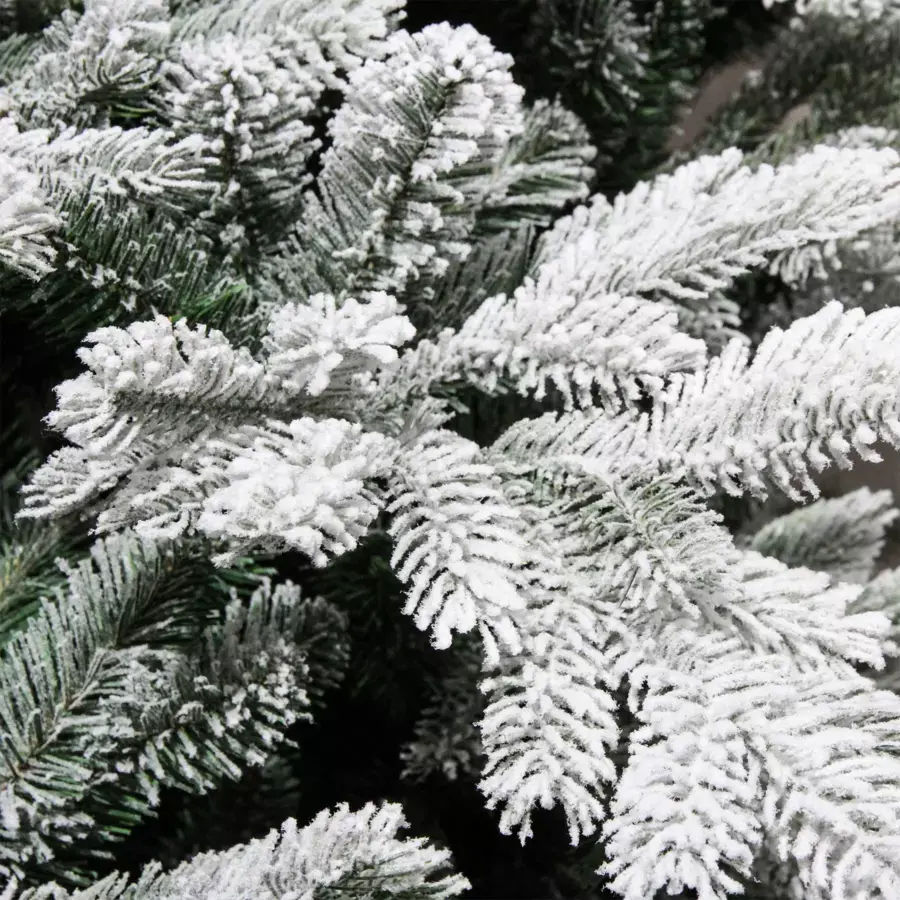Eminza Sapin Artificiel De Noël Glorious H210 Cm Vert Enneigé