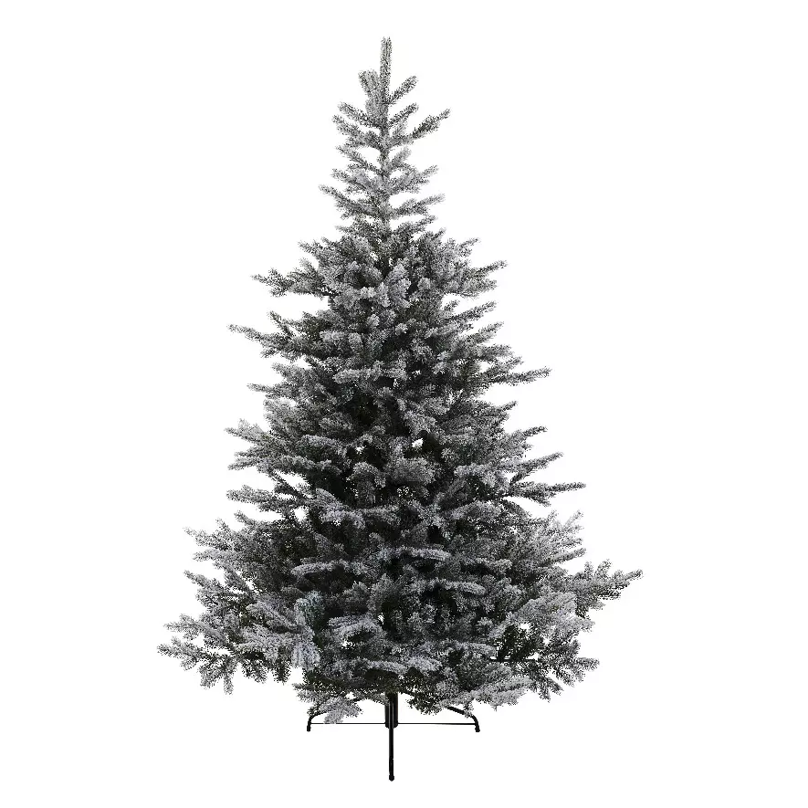eminza Sapin artificiel de Noël Glorious H240 cm Vert enneigé