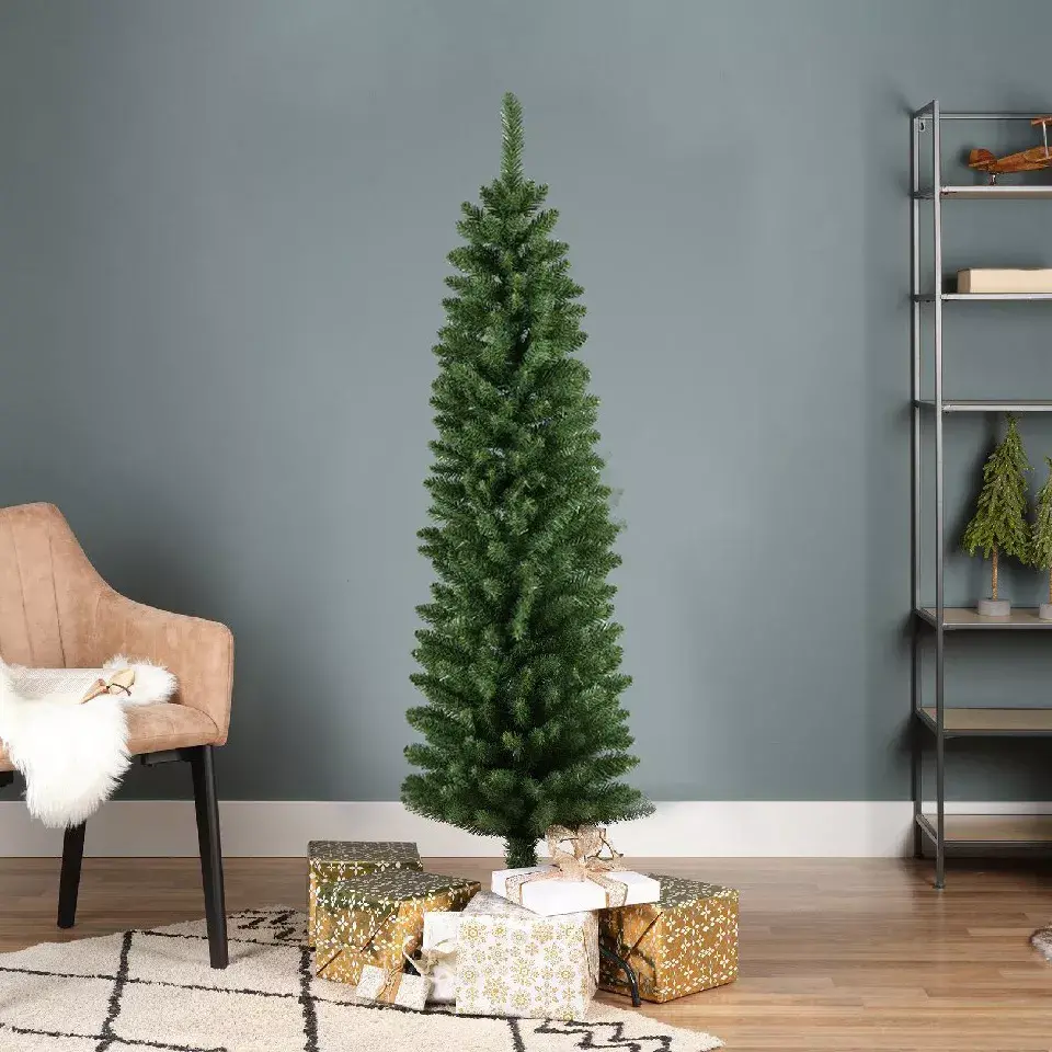 eminza Sapin artificiel de Noël H150 cm Narrow Vert sapin