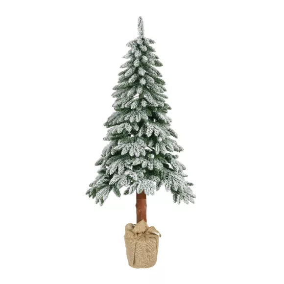 Eminza Sapin Artificiel De Noël H180 Cm Tora Vert Enneigé