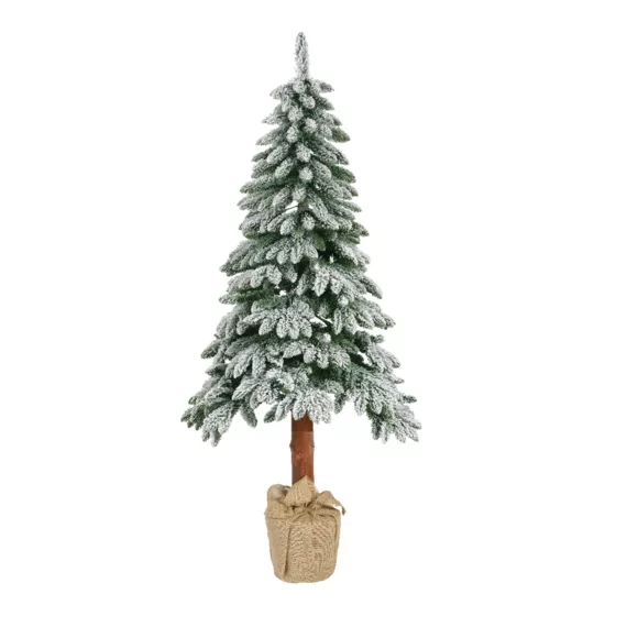 Eminza Sapin Artificiel De Noël H240 Cm Tora Vert Enneigé