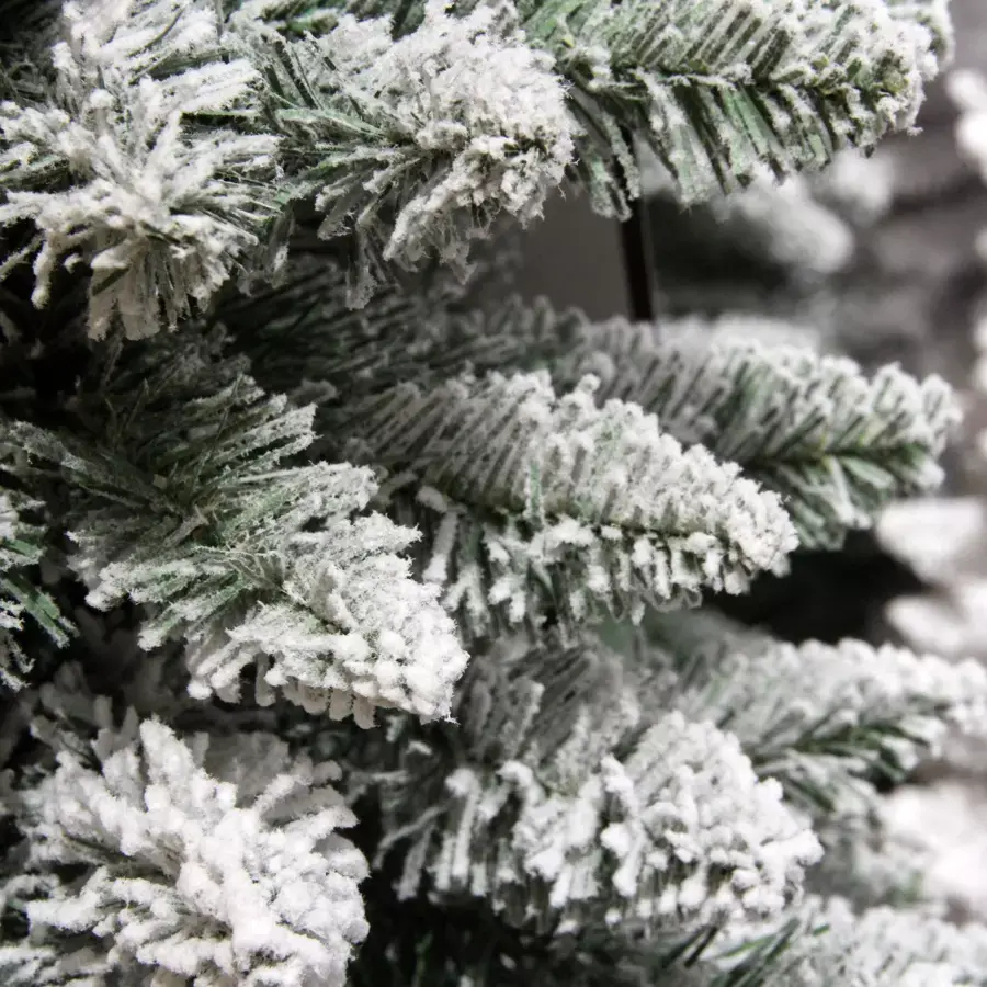 Eminza Sapin Artificiel De Noël Narrow H300 Cm Vert Enneigé