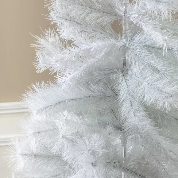 Eminza Sapin Artificiel De Noël Oregon H245 Cm Blanc Grisé