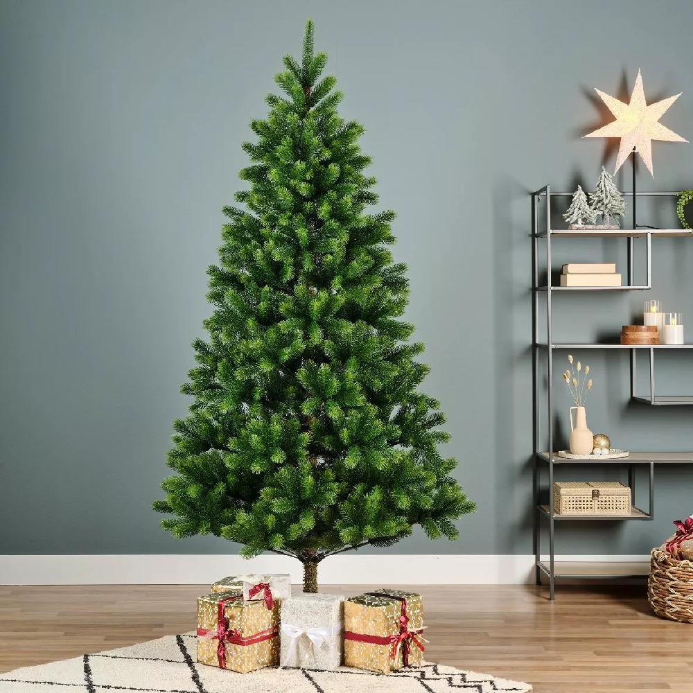eminza Sapin artificiel de Noël Ottawa Luxe H210 cm Vert sapin