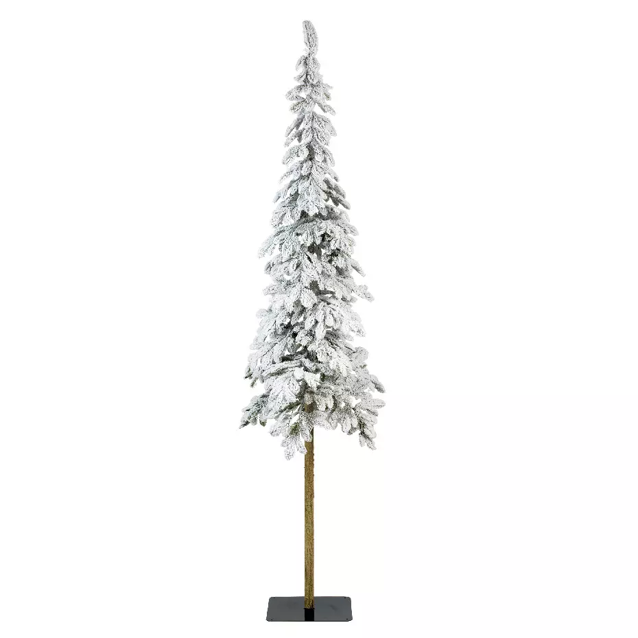 eminza Sapin artificiel de Noël Sierra H150 cm Vert enneigé