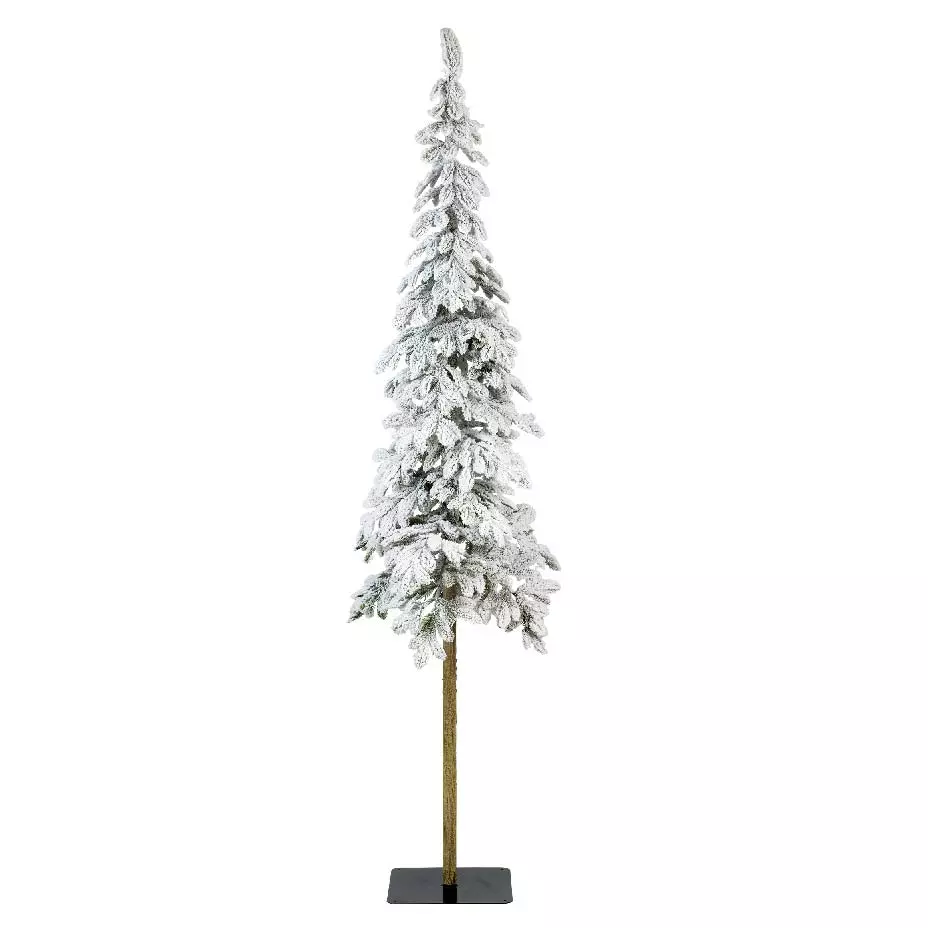 eminza Sapin artificiel de Noël Sierra H180 cm Vert enneigé