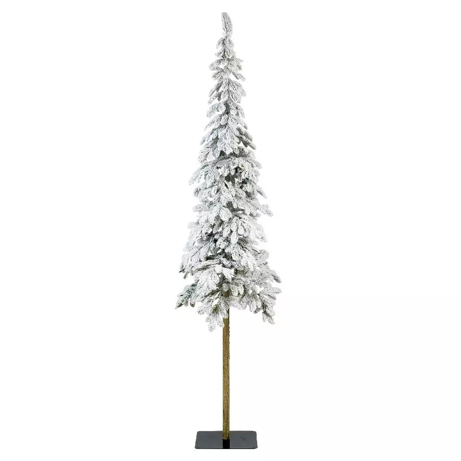 eminza Sapin artificiel de Noël Sierra H210 cm Vert enneigé