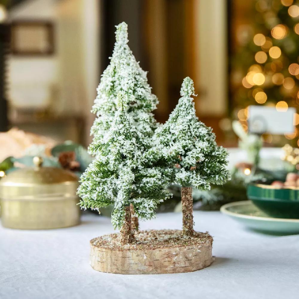 eminza Sapin artificiel de table (H23 cm) Petit bois Vert