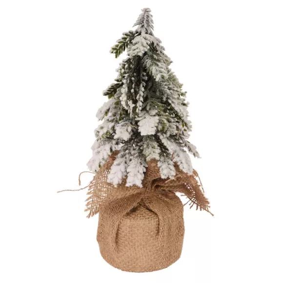 Eminza Sapin Artificiel De Table (H27 Cm) Canada Vert Enneigé
